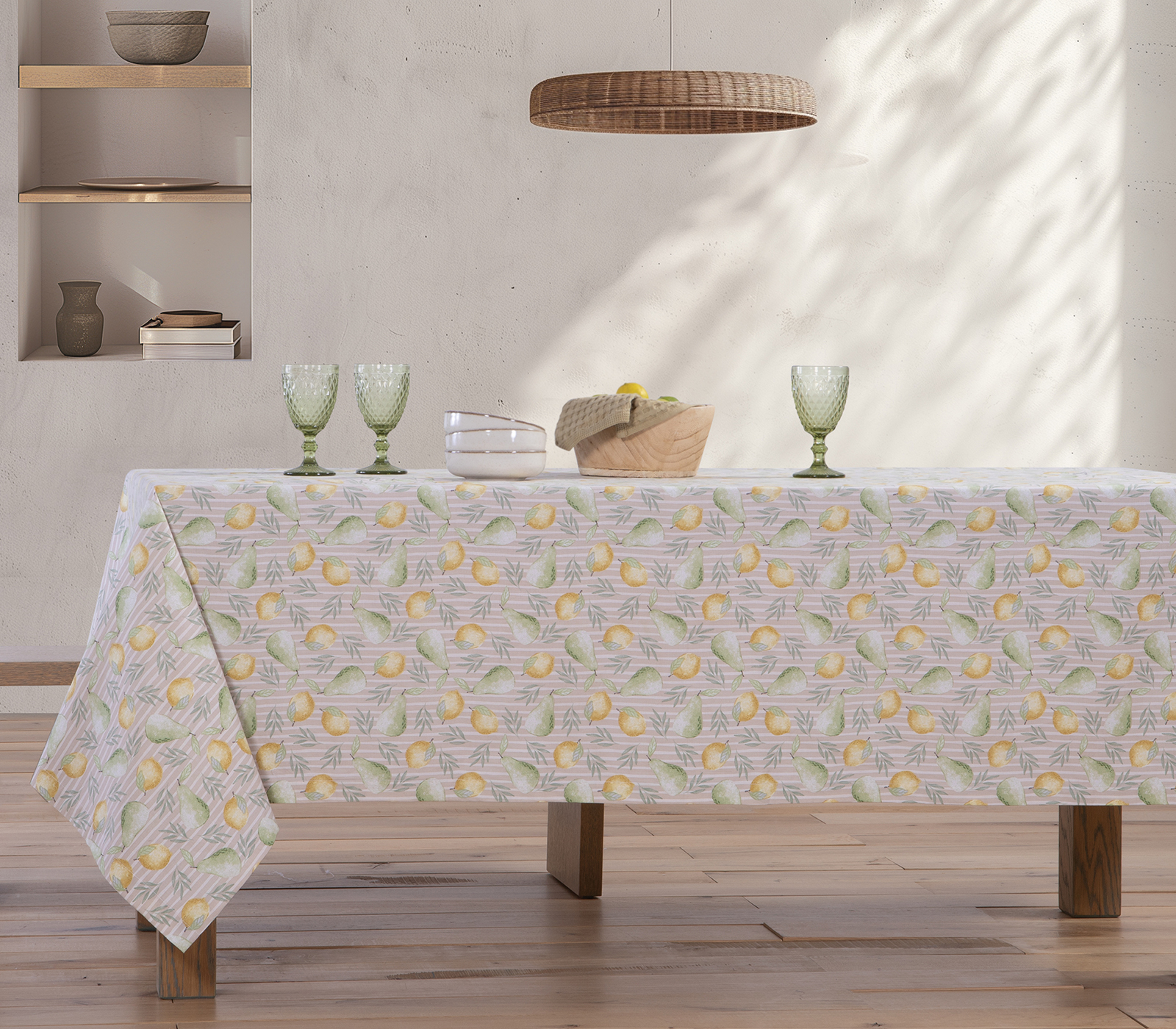 Αλέκιαστο Τραπεζομάντηλο Nef-Nef Homeware Pearfect 140X240 Beige