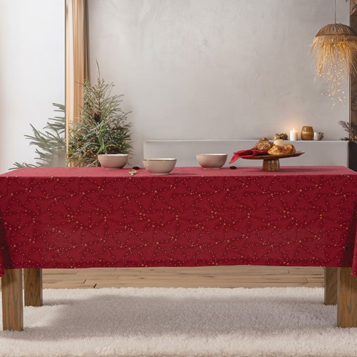 Τραπεζομάντηλο Nef-Nef Homeware December 140X140 Red
