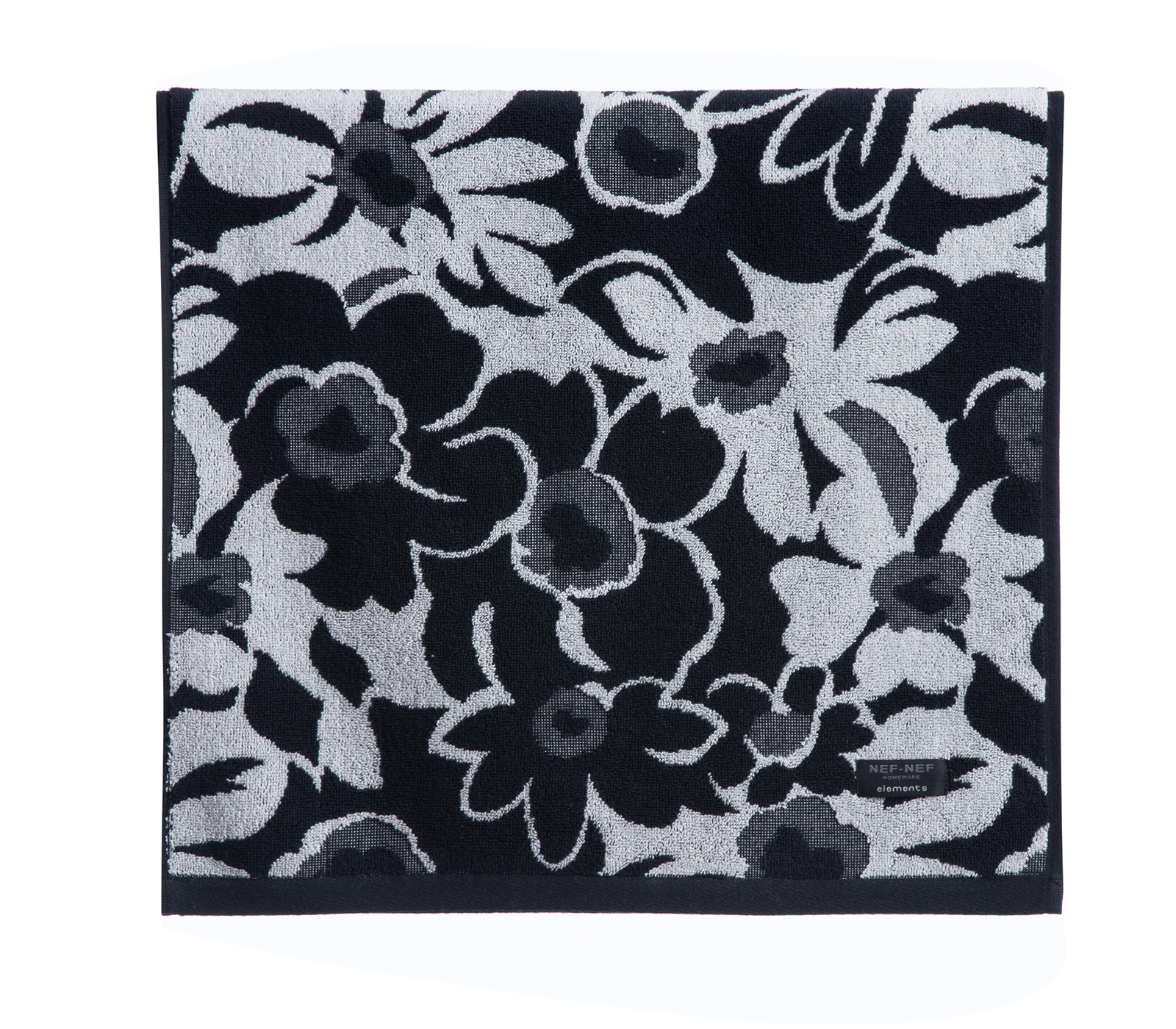 Πετσέτα Προσώπου Nef-Nef Homeware Blossen 50X90 Grey/Black