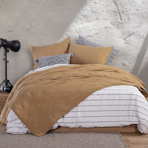 Κουβερλί Ημίδιπλo Nef-Nef Marven 180X240 Honey