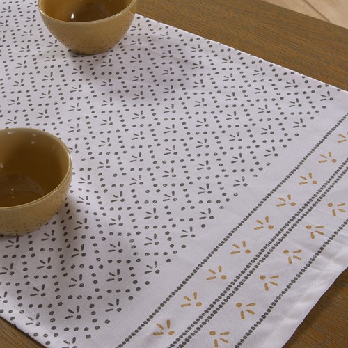 Runner Nef-Nef Homeware Ishmar 45X140 Ecru/Black