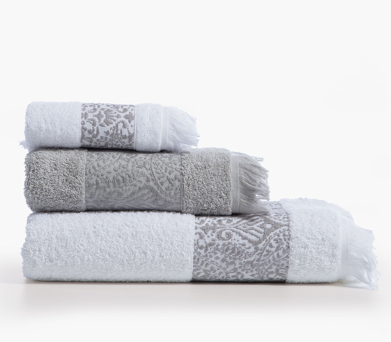 Σετ Πετσέτες Nef-Nef Homeware (3ΤΜΧ) Jetrix White/Grey