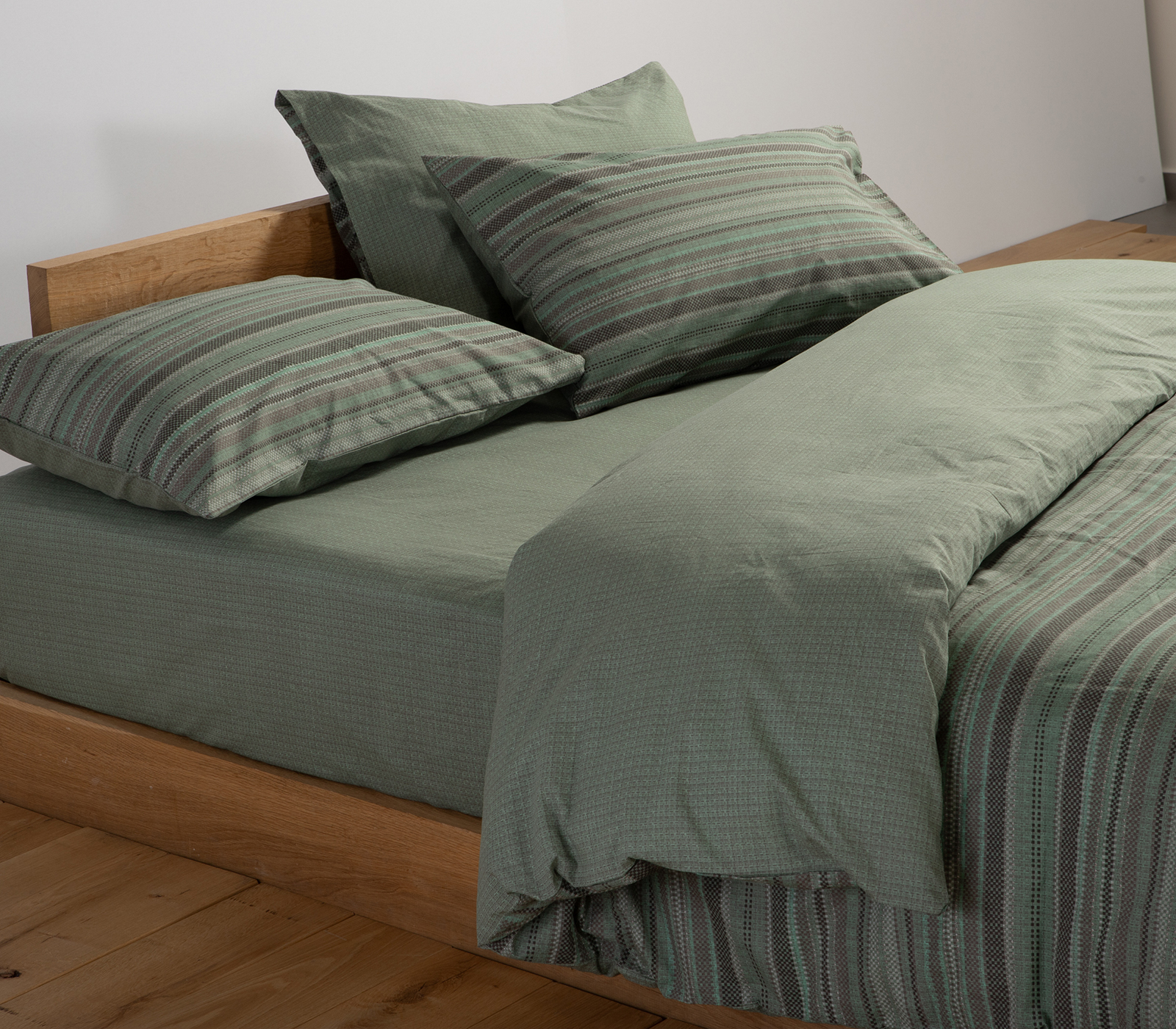 Σεντόνια Υπέρδιπλα Nef-Nef Homeware (Σετ) Degree 240x270 Green 