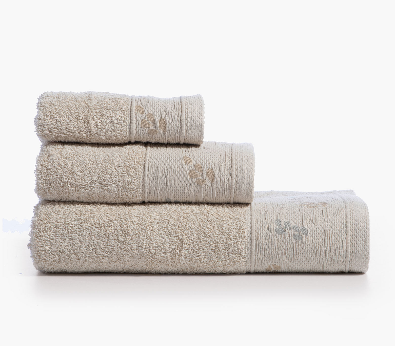 Σετ Πετσέτες Nef-Nef Homeware (3ΤΜΧ) Sylia Beige 
