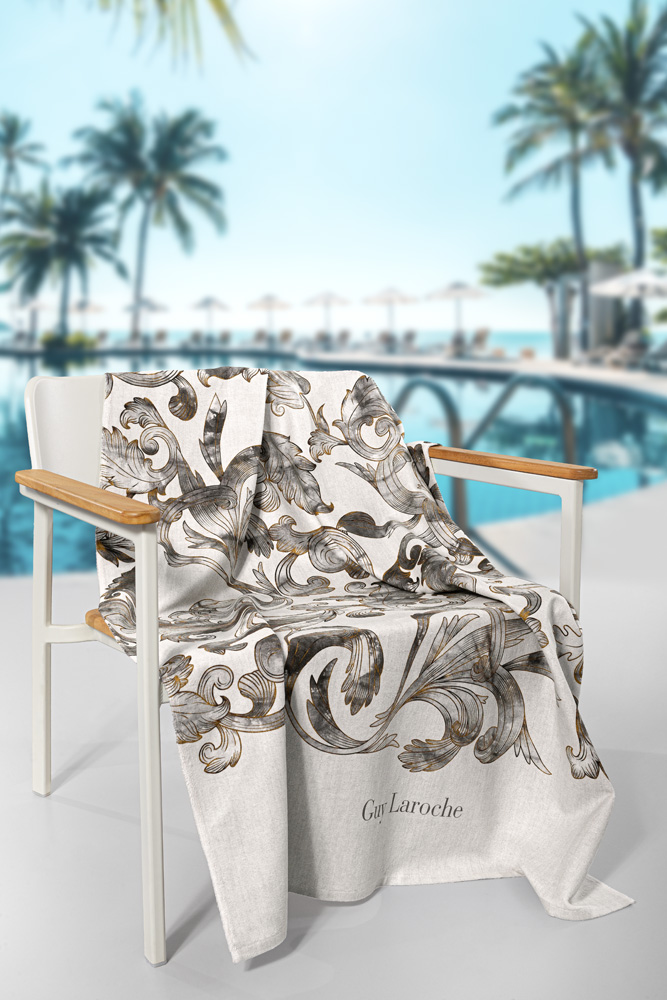 Πετσέτα Θαλάσσης Guy Laroche Velour Printed 2406 01 (100x175)