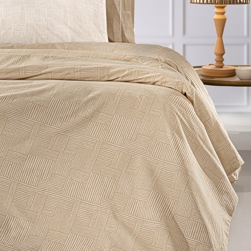 Σεντόνια King Size Guy Laroche (Σετ) Stencil Mocca 270X265