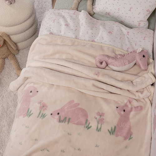 Βρεφική Κουβέρτα κούνιας Nef-Nef Homeware Country Bunny 100x140