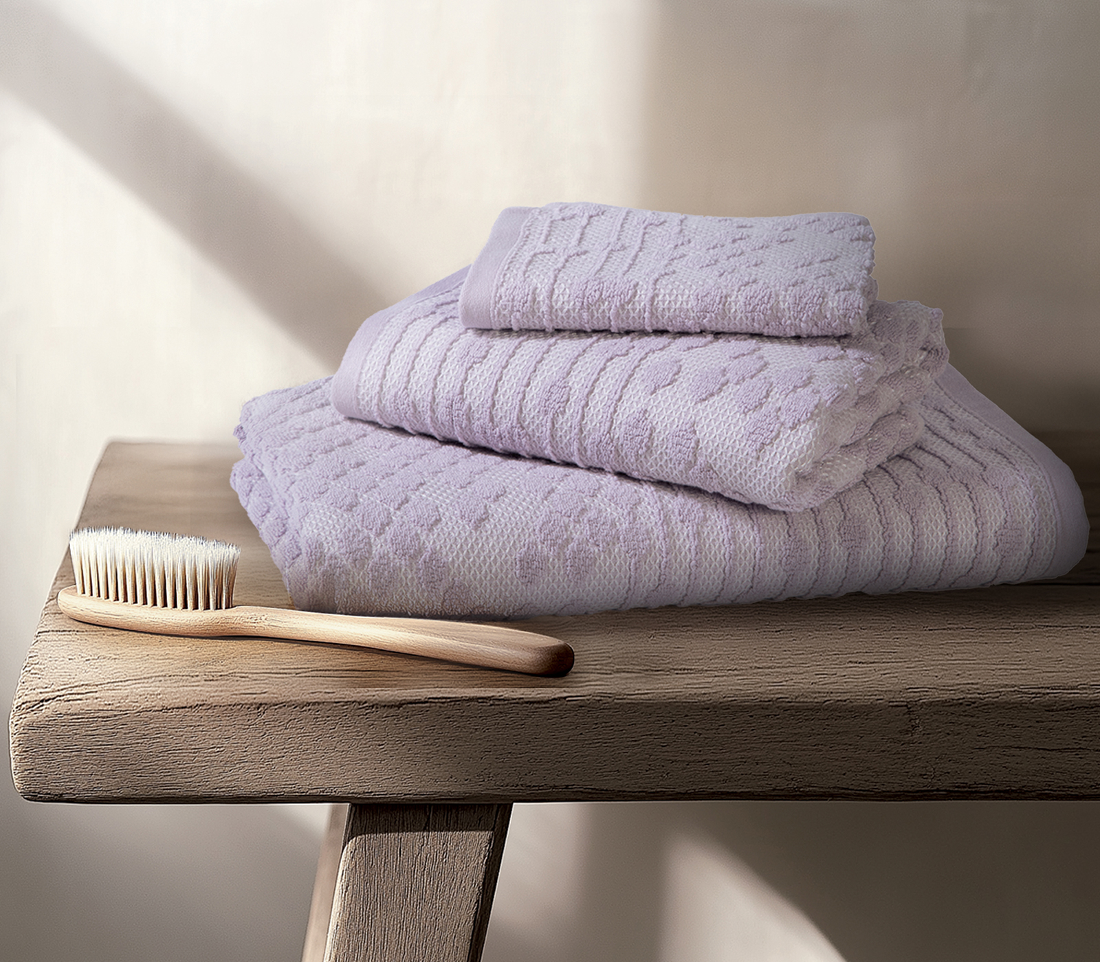 Πετσέτα Προσώπου Nef-Nef Homeware Darwin 50x90 Mauve