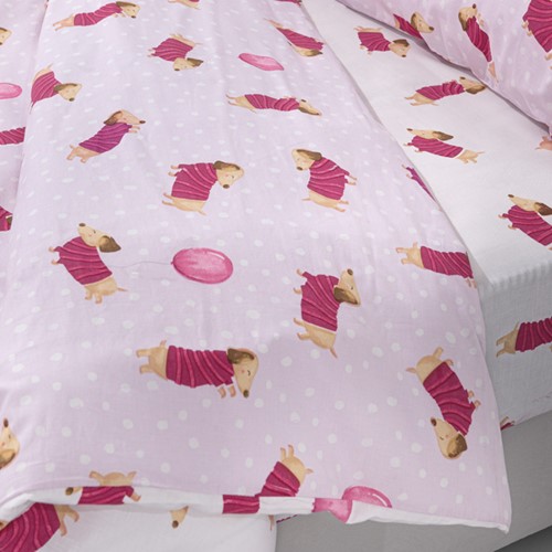 Παιδικά Σεντόνια Saint Clair (Σετ) Pet 100X200+28 Fuchsia (Με Λάστιχο)