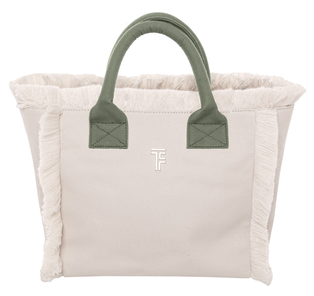 Τσάντα Χειρός Θαλάσσης Feel & Touch Caribbean Ammos/Khaki