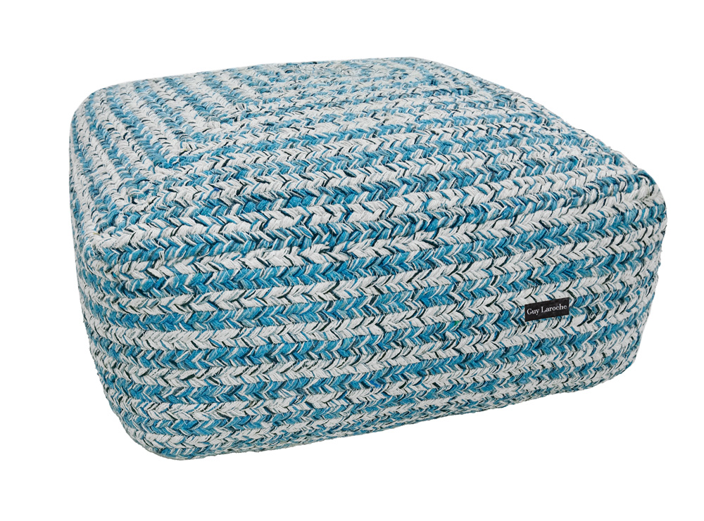 Πούφ Guy Laroche Tonical Boho Blue 50X50X25