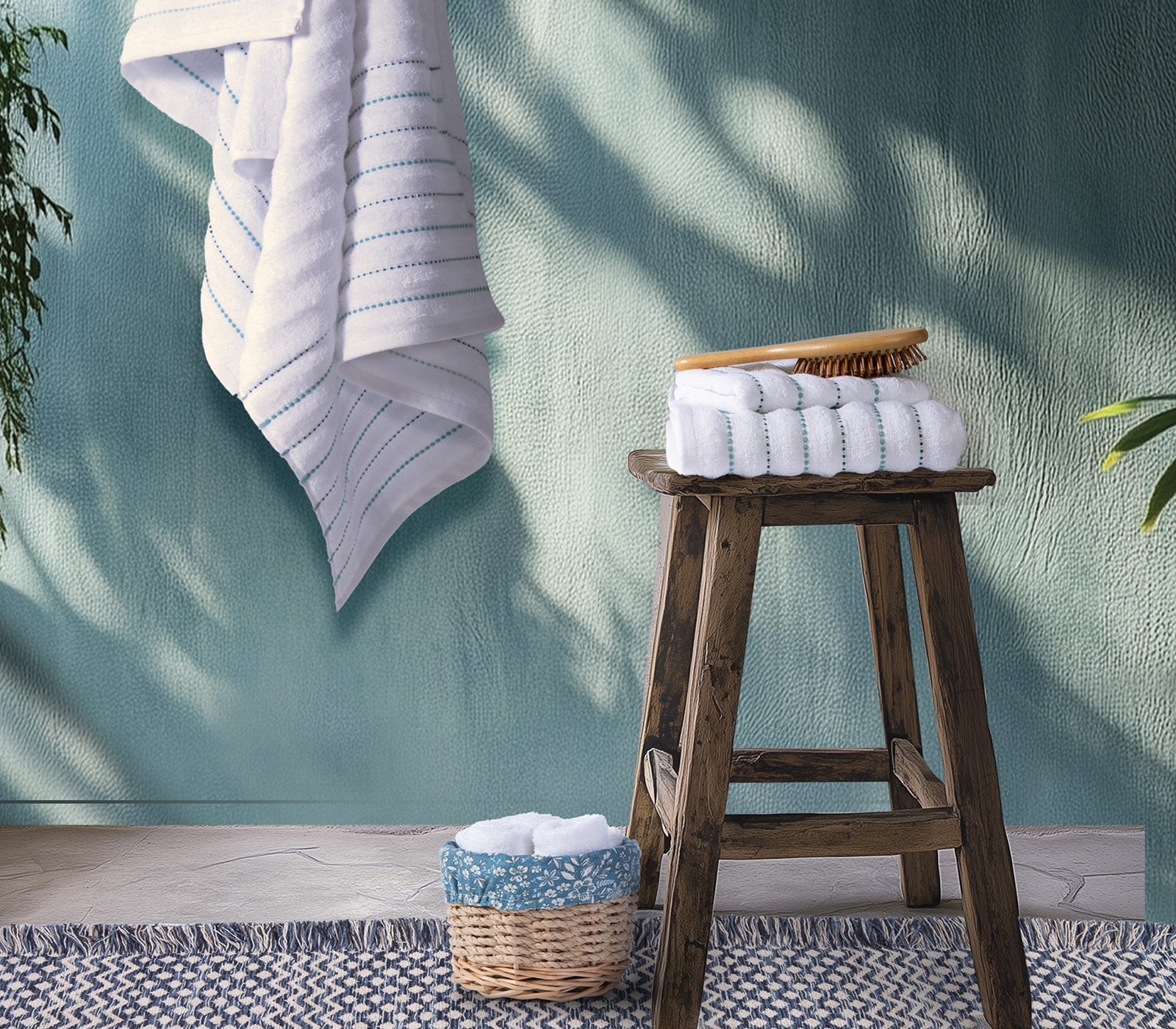 Σετ Πετσέτες Nef-Nef Homeware (3ΤΜΧ) Sorento Blue 