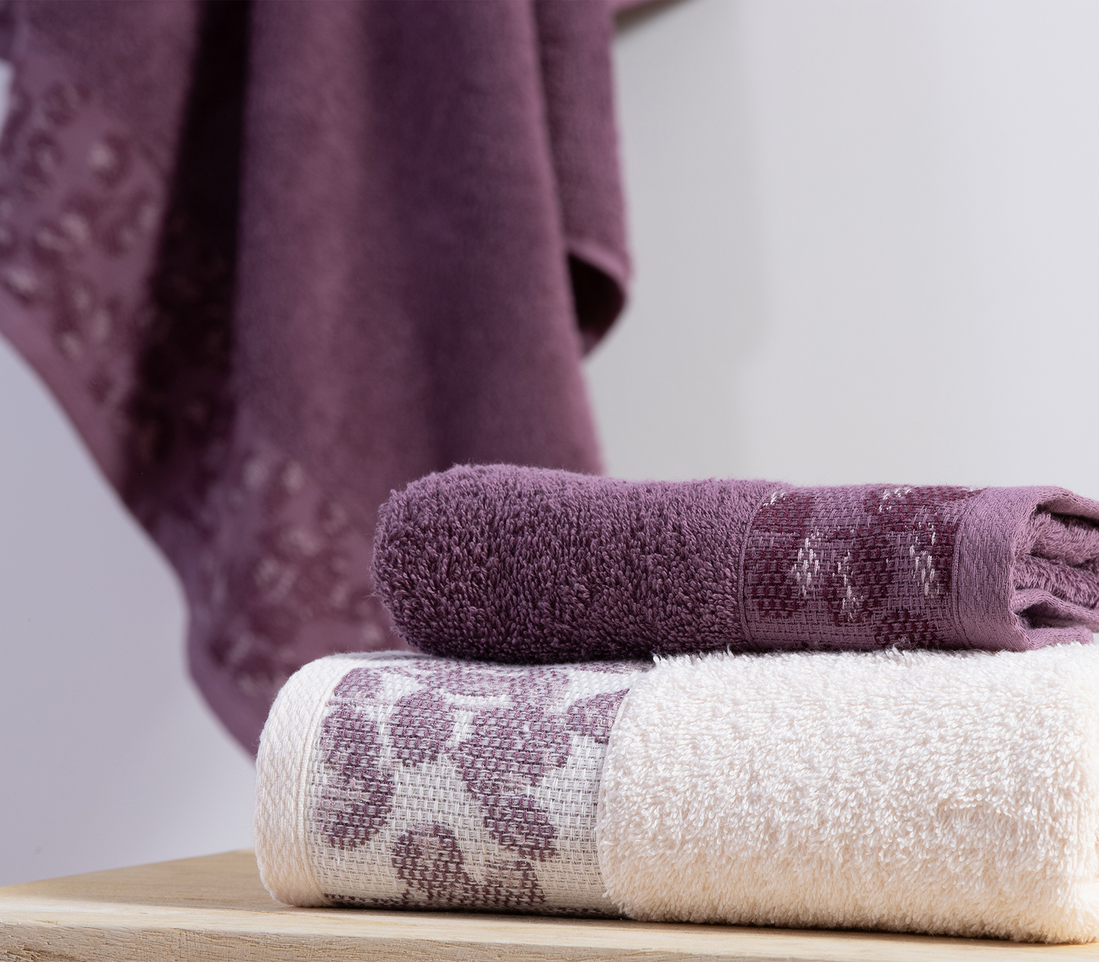 Πετσέτα Προσώπου Nef-Nef Homeware Odete 50X90 Mauve