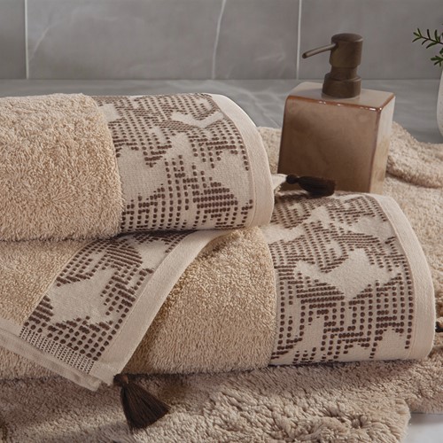 Σετ Πετσέτες Nef-Nef Homeware 3τμχ Zeyn Βeige