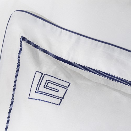 Σεντόνια King Size Guy Laroche (Σετ) Elite White/Marine 270X280