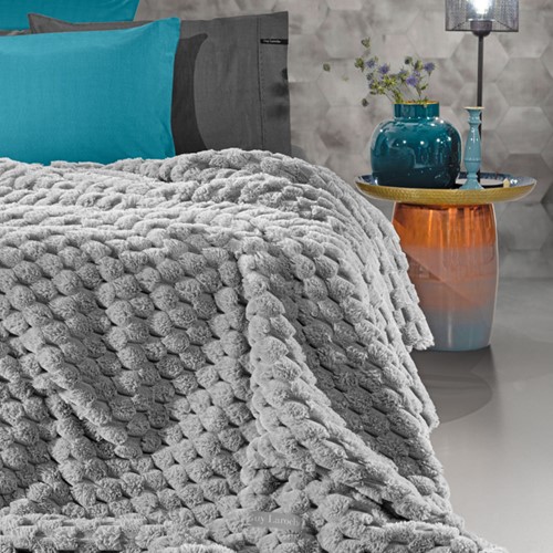 Κουβέρτα King Size Guy Laroche Elixir 260x240 Silver