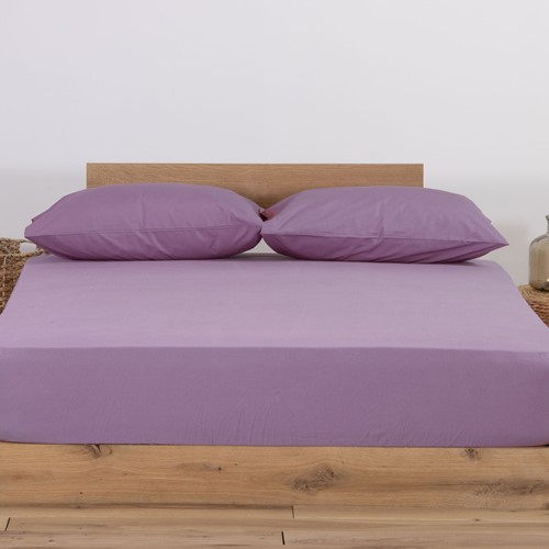Σεντόνι Μεμονωμένο Μακό King Size Nef-Nef Homeware Jersey 180X200+35 Amethyst