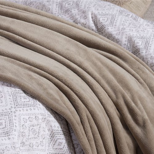 Kουβέρτα Fleece Μονή Nef-Nef Homeware Cosy 160Χ220 Βeige