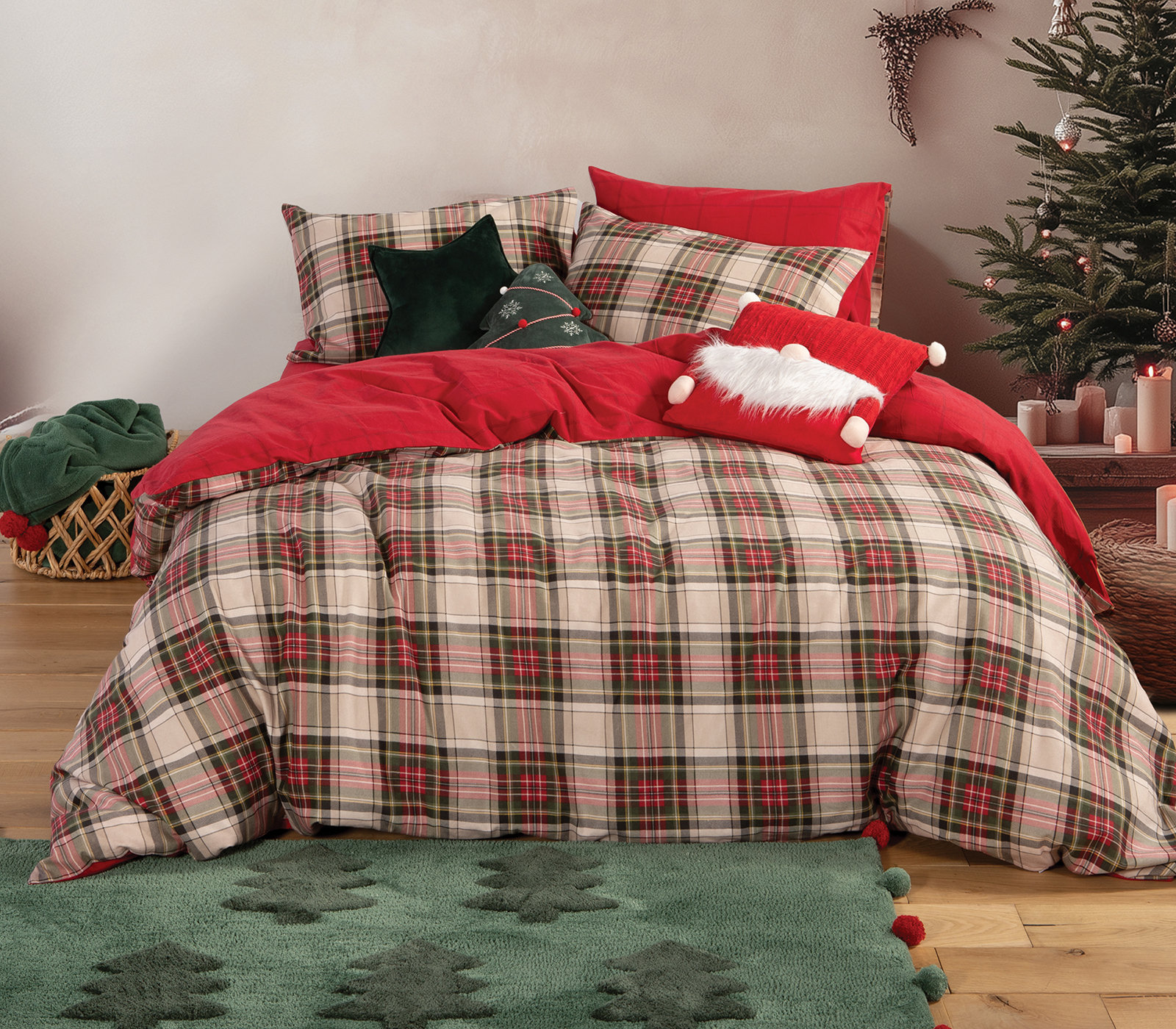 ΣΕΤ ΣΕΝΤΟΝΙΑ ΥΠΕΡΔΙΠΛΑ NEF-NEF HOMEWARE NOEL 240X260 