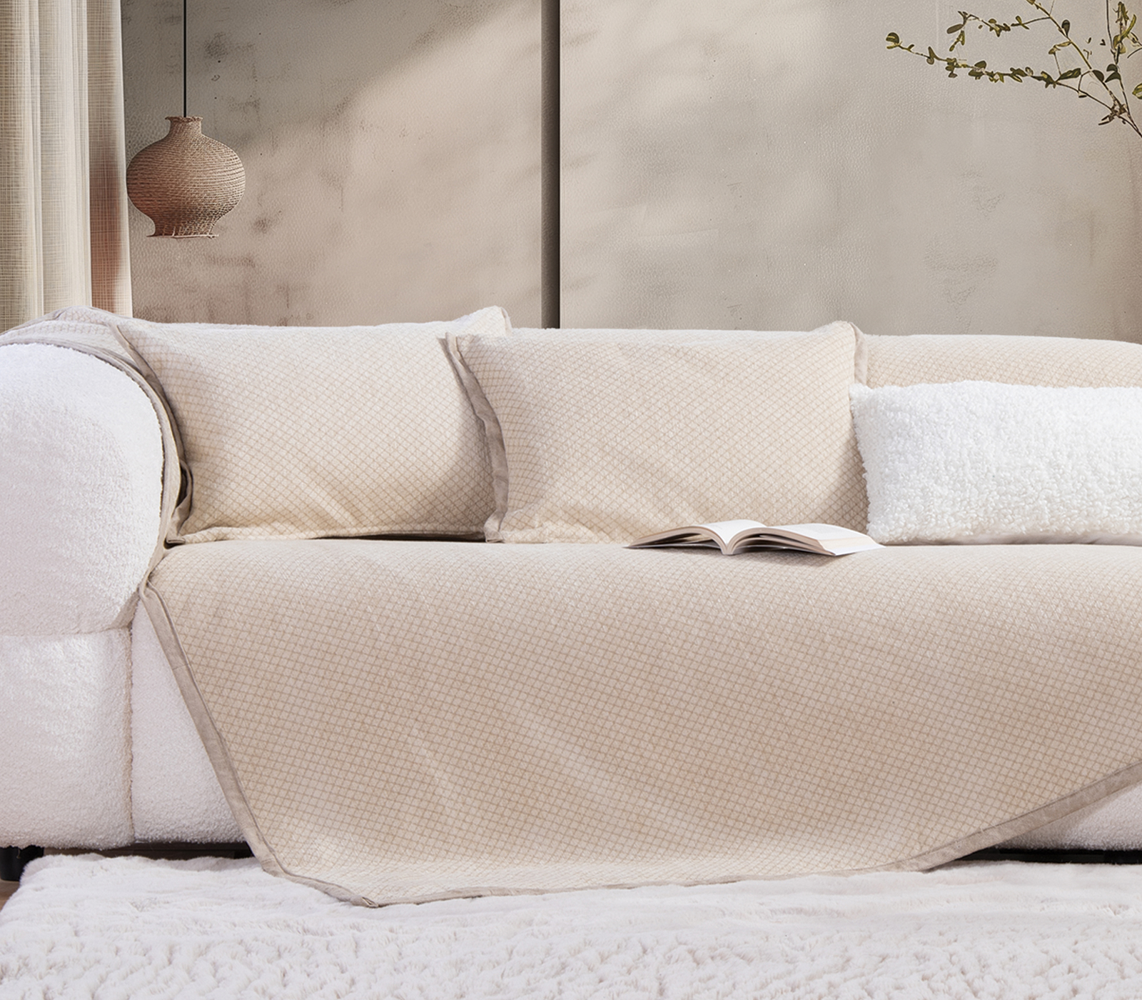  Ριχτάρι Διθέσιου Nef-Nef Homeware Brand 170X250 Ecru
