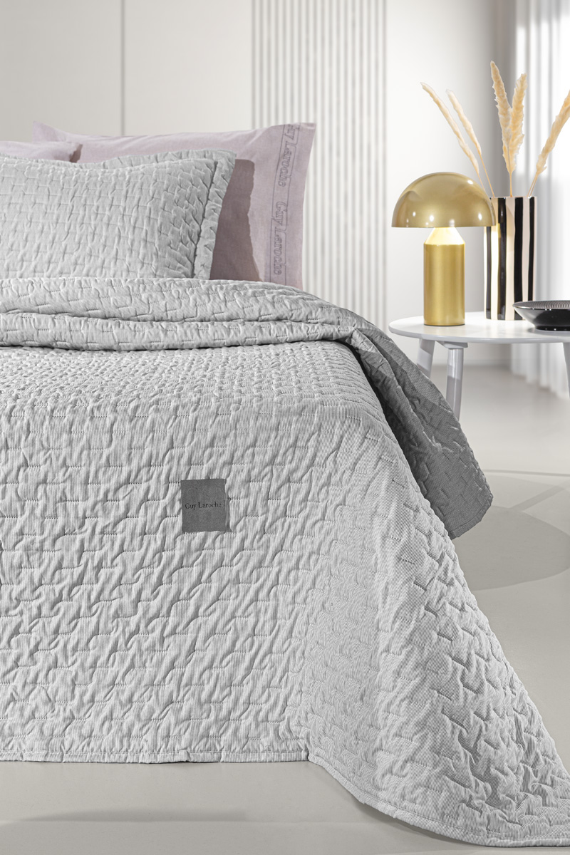 Κουβερλί Ημίδιπλο Guy Laroche (Σετ) Arden Smoke 180X240