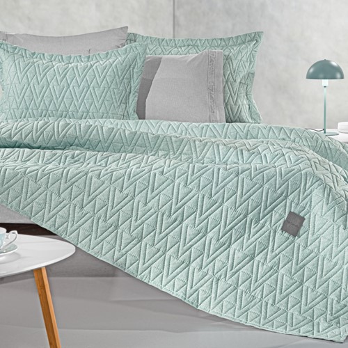 Κουβερλί King Size Guy Laroche (Σετ) Kylian Mint 250X240