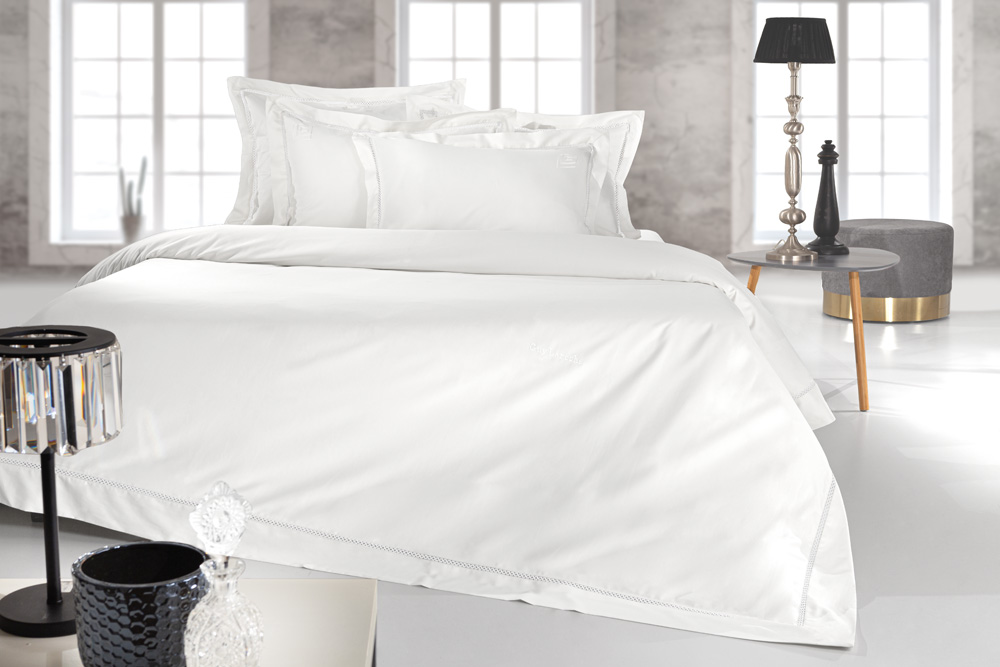 Παπλωματοθήκη Υπέρδιπλη Guy Laroche (Σετ) Blend White 240X250 