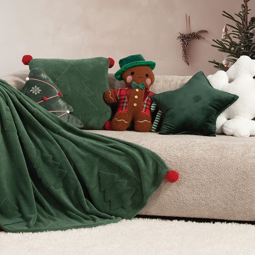 ΧΡΙΣΤΟΥΓΕΝΝΙΑΤΙΚΟ ΔΙΑΚΟΣΜΗΤΙΚΟ ΜΑΞΙΛΑΡΙ TREES OF JOY 45X45 NEF-NEF HOMEWARE