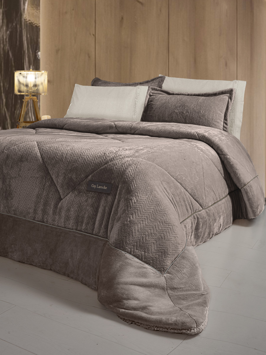 Κουβερτοπάπλωμα King Size Guy Laroche Moore Cocoa  260X240