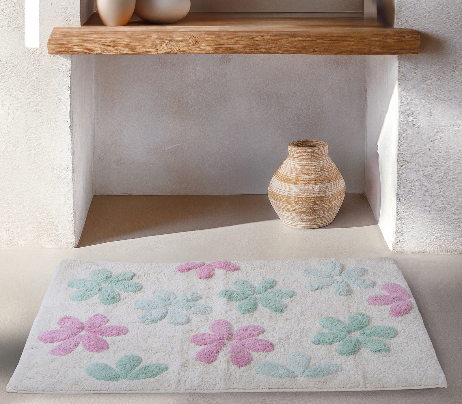 Χαλάκι Μπάνιου Nef-Nef Homeware Irida 50x80 Ecru