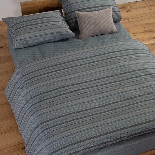 Σεντόνια Μονά Nef-Nef Homeware με λάστιχο 170x270 Degree Denim