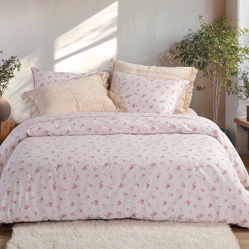 Σεντόνια King Size Nef-Nef Homeware (Σετ) Loraley 280X270 Pink