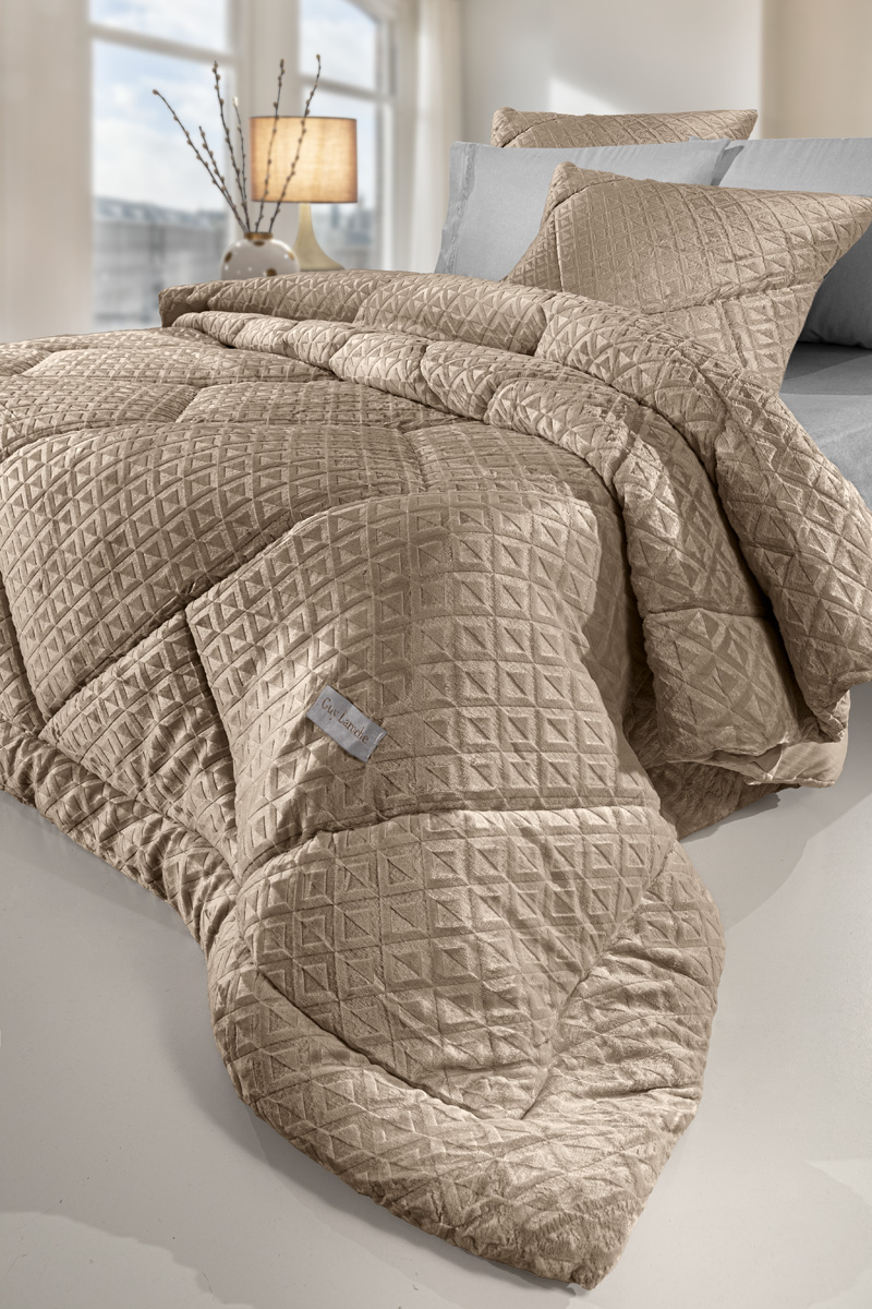 Κουβερτοπάπλωμα King Size Guy Laroche Profile Camel 260x240