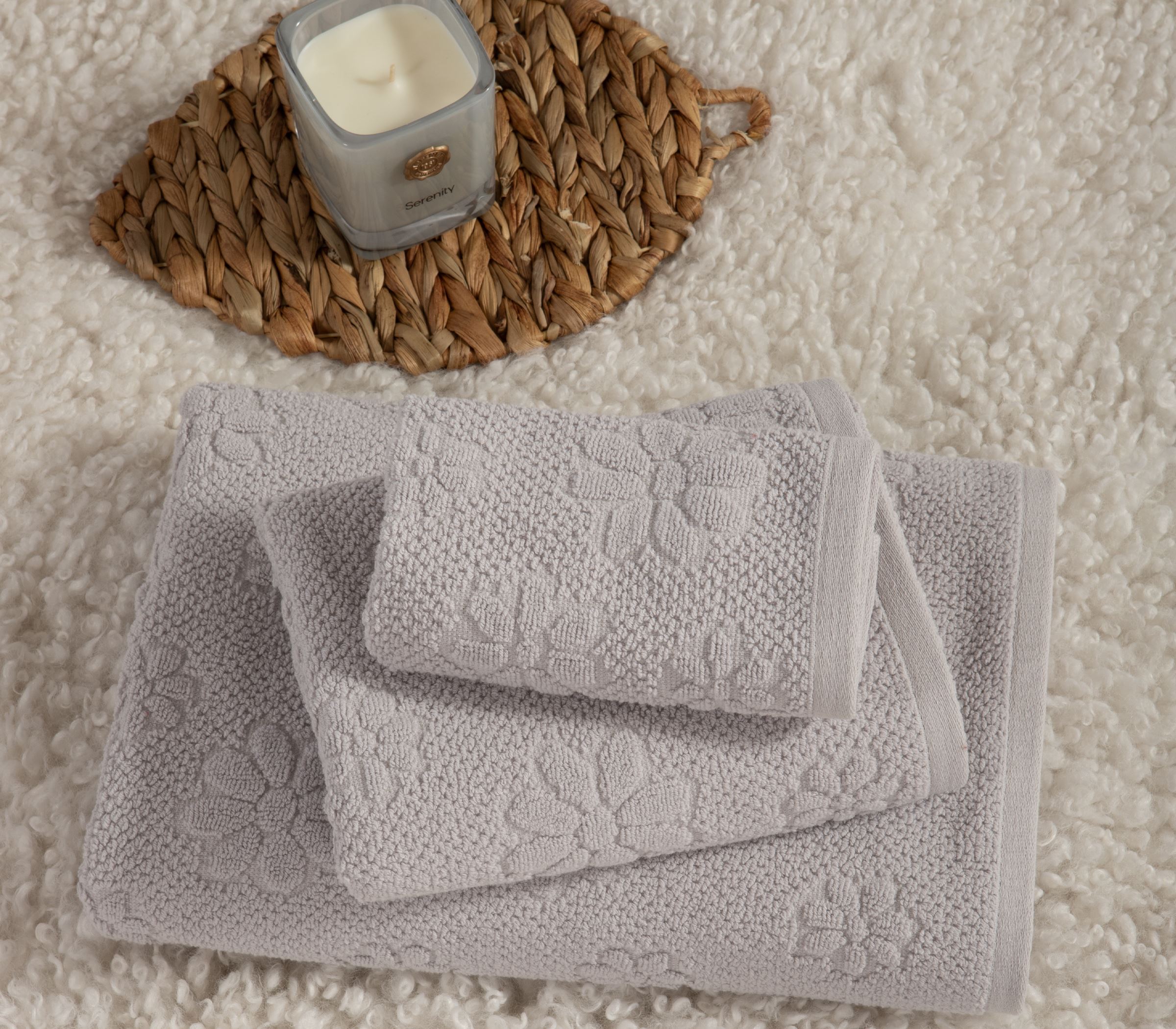 Πετσέτα Σώματος Nef-Nef Homeware Margot 70x140 Grey