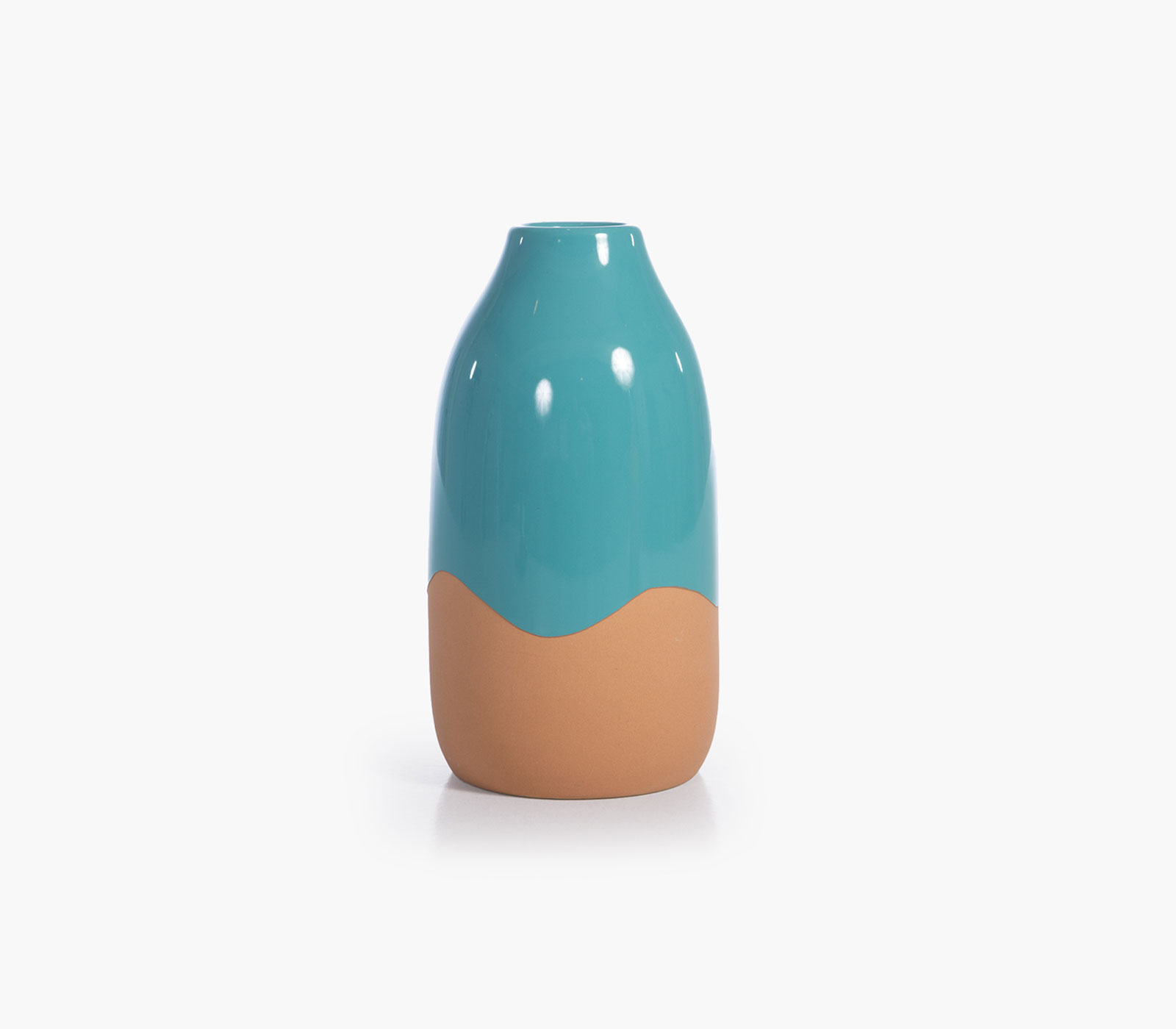 Βάζο Κεραμικό Nef-Nef Homeware Menza 11X11X21,5 Aqua