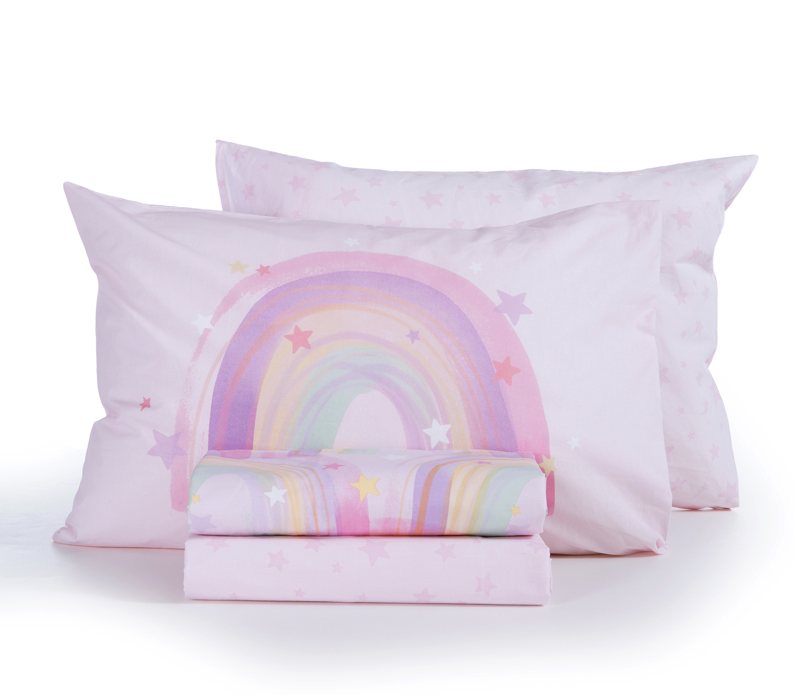 Παιδικά Σεντόνια Nef-Nef Homeware (Σετ)  Water Rainbow 170x260 Lilac