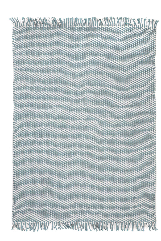 Χαλί Διαδρόμου Royal Carpet Duppis OD2 White Blue 70Χ140