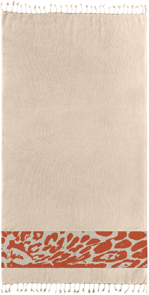 Πετσέτα Θαλάσσης Guy Laroche Pestemal 24 Aqua 90x170 Beige