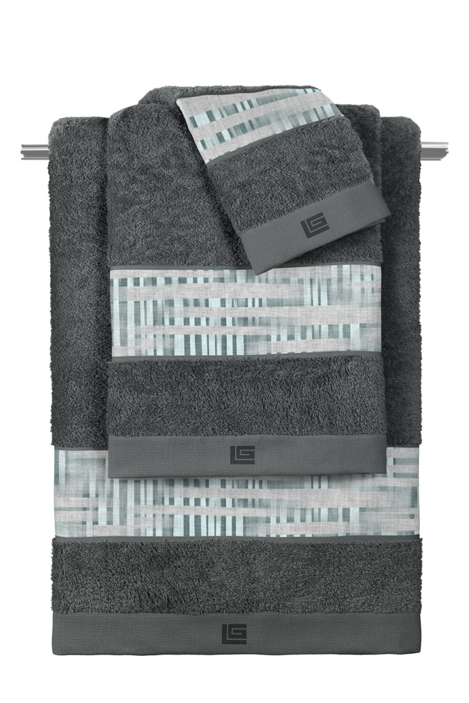 Σετ Πετσέτες Guy Laroche (3ΤΤΜΧ) Cuba Cement-Anthracite 