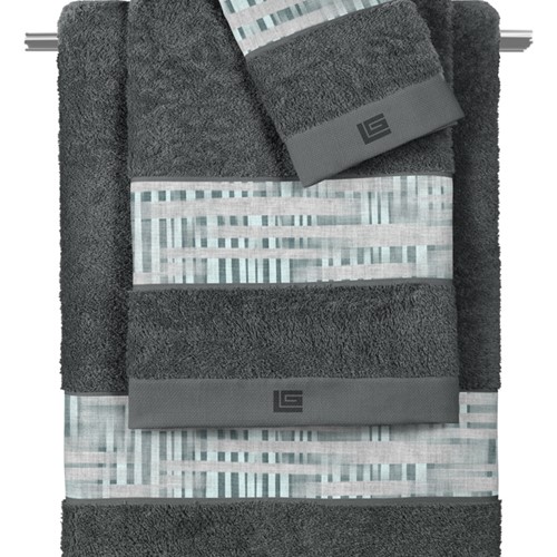Σετ Πετσέτες Guy Laroche (3ΤΤΜΧ) Cuba Cement-Anthracite