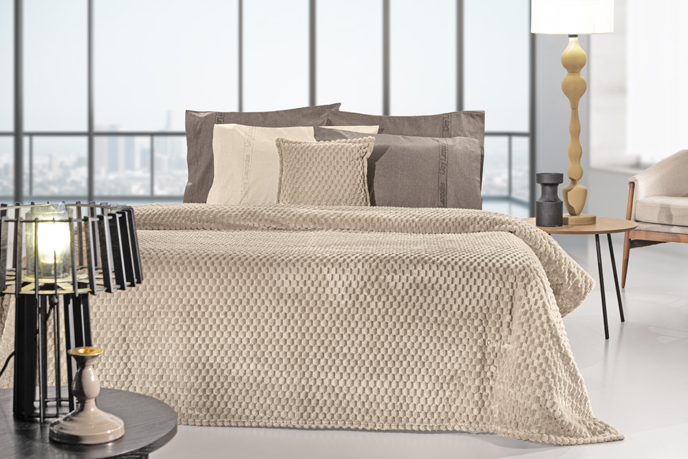 Κουβέρτα Μονή Guy Laroche Smoothie 160x220 Taupe