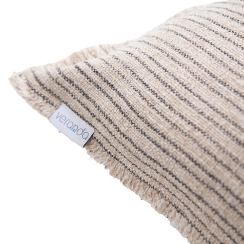 Διακοσμητική Μαξιλαροθήκη Verve Natural/Blackish (45×45)