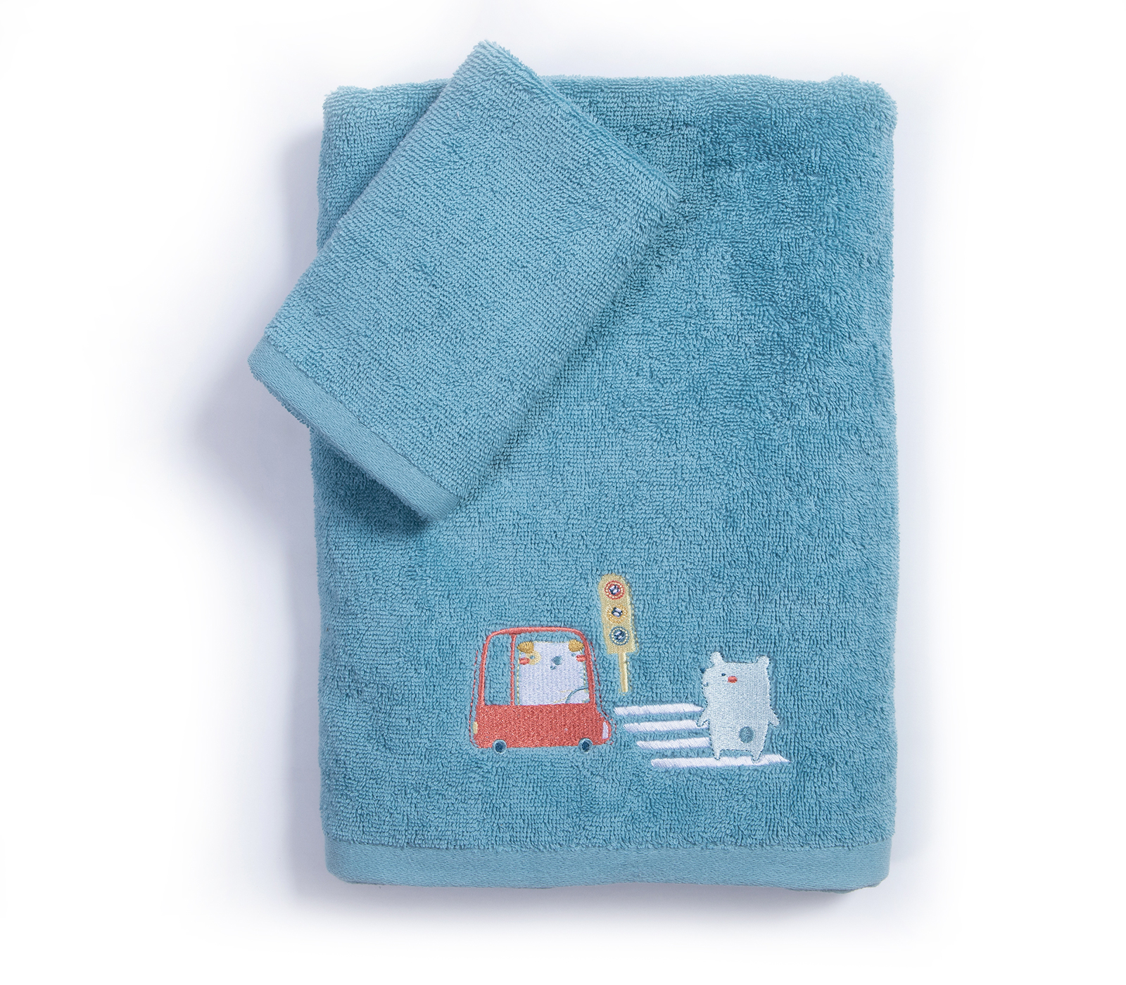  Βρεφικές Πετσέτες Nef-Nef Homeware (Σετ) Traffic Cameo Blue
