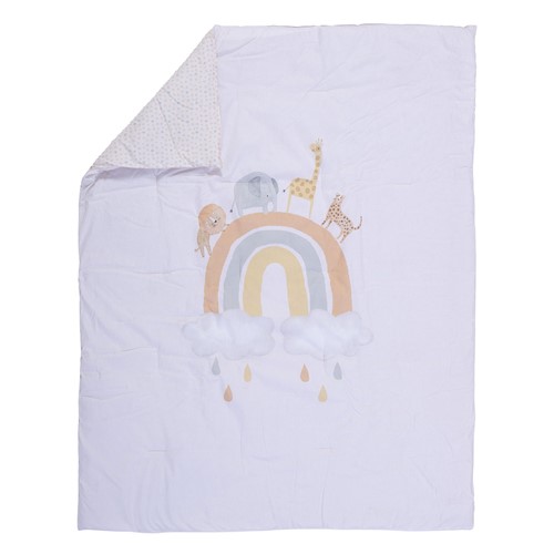 Βρεφικό Κουβερλί Nef-Nef Homeware Jungle In Motion 110x140 Ecru