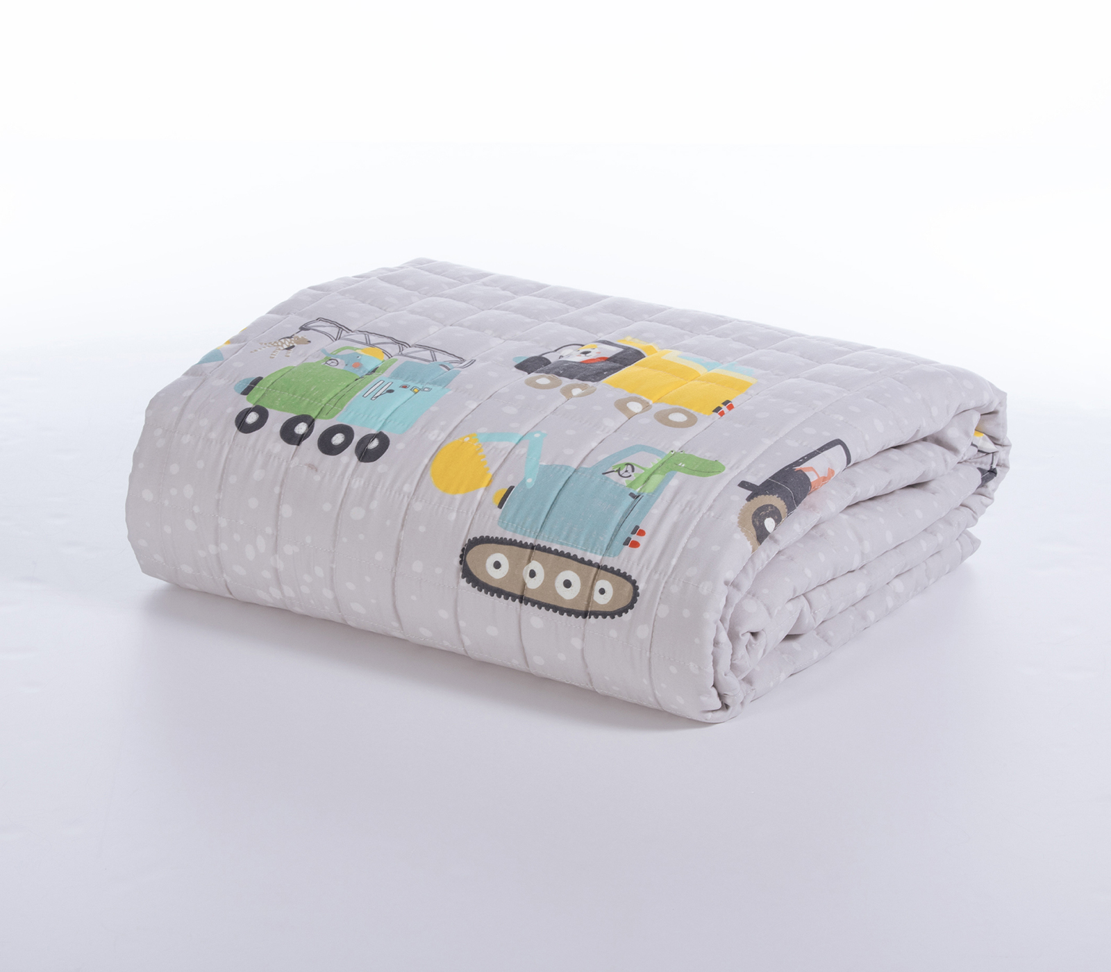 Παιδικό Κουβερλί Μονό Nef-Nef Homeware  Fun At Work 180x240 Grey