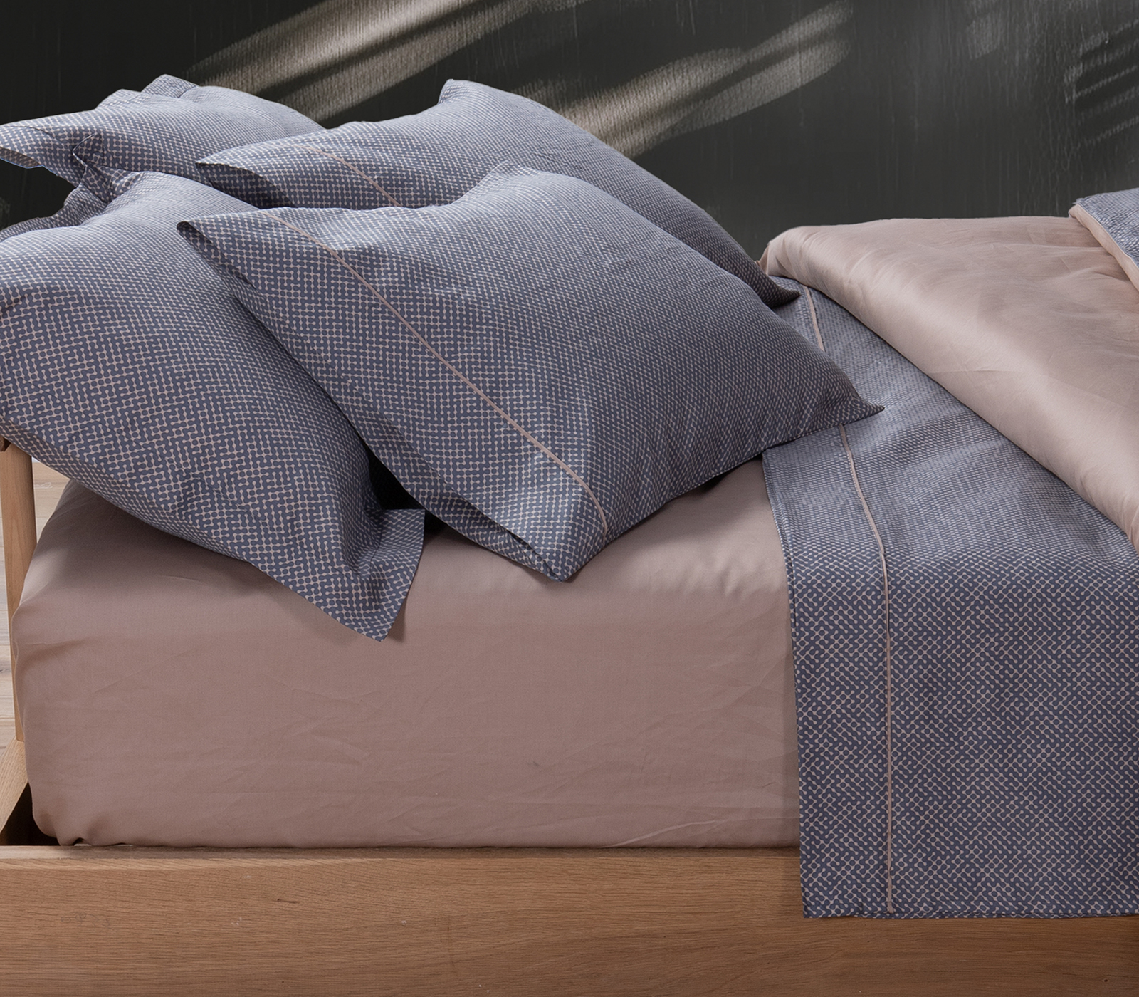  Παπλωματοθήκη Υπέρδιπλη Nef-Nef Homeware (Σετ) Krampus 240X230 Denim