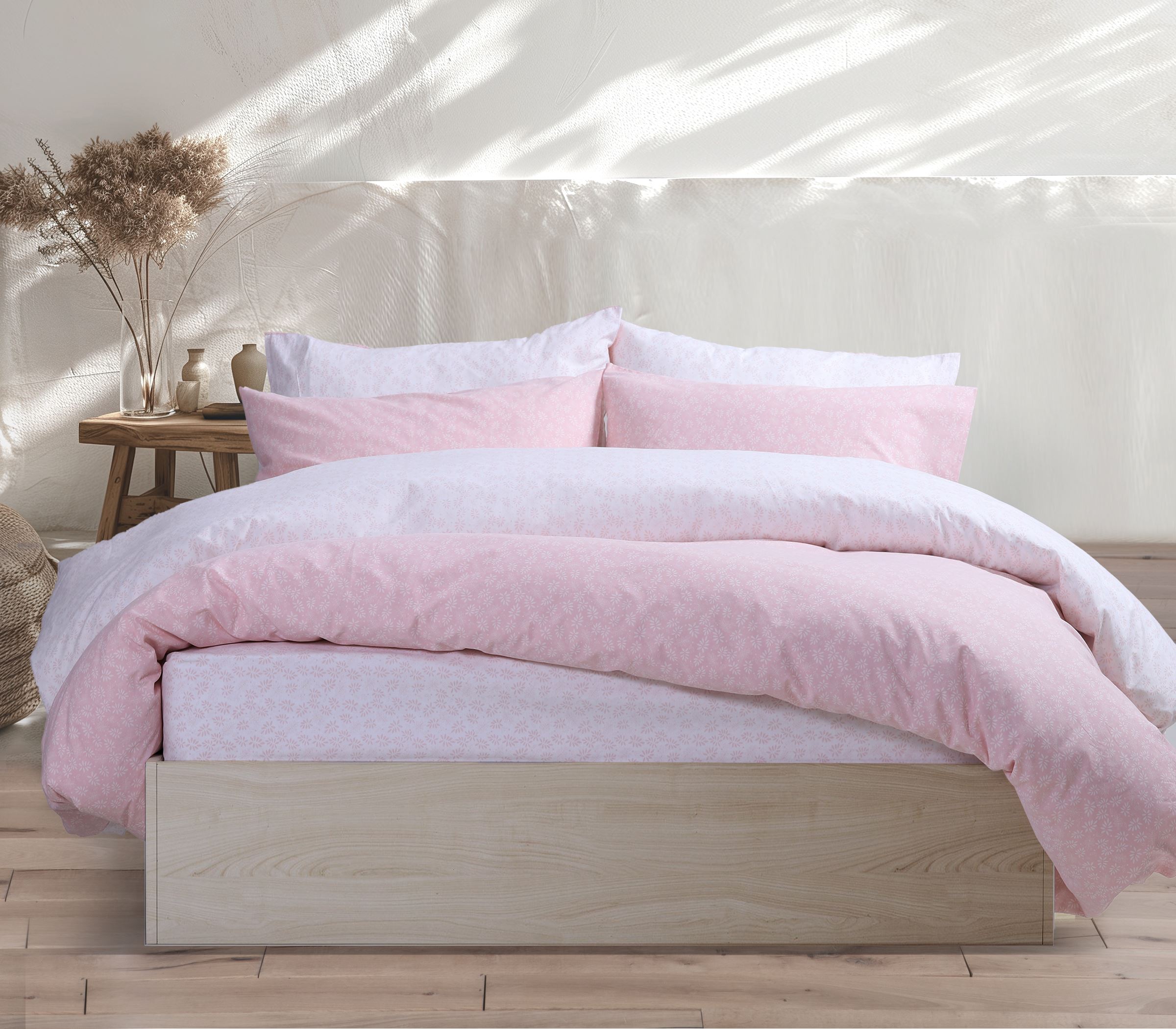 Σεντόνια Υπέρδιπλα Nef-Nef Homeware Somber 240X260 Pink