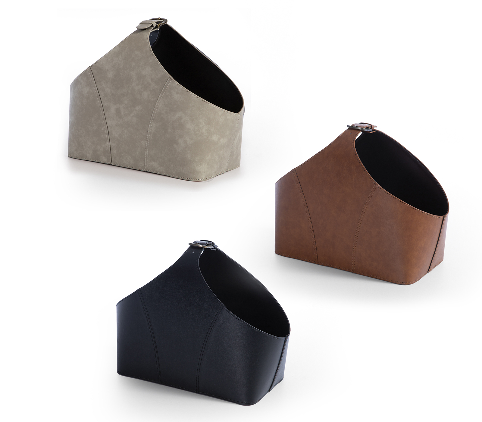 Καλάθι Nef-Nef Homeware με υφή δέρματος  Lethal 20X20X7