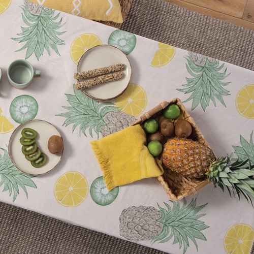 Αλέκιαστο Τραπεζομάντηλο Nef-Nef Homeware Coctail 140x140 Cream