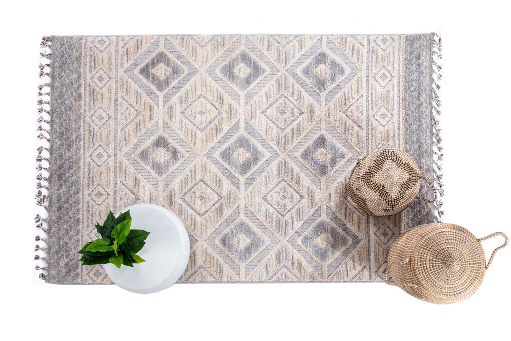 Xαλί Σαλονιού La Casa 712B White L. Grey Royal Carpet 160Χ230